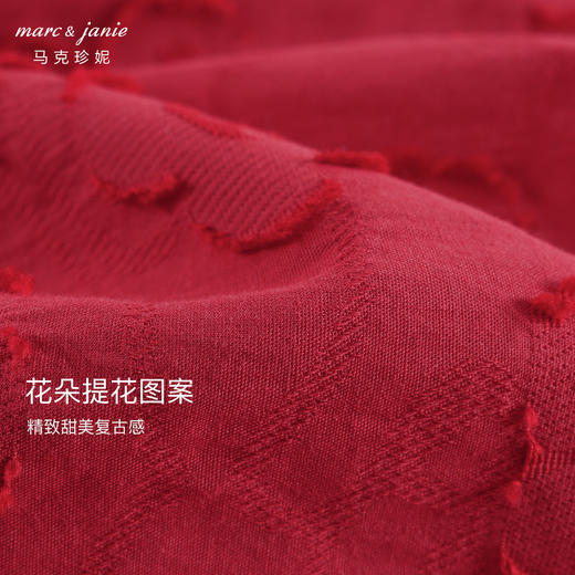 【新中式】马克珍妮女童花苞连衣裙儿童裙子宝宝秋冬新年款240980 商品图3