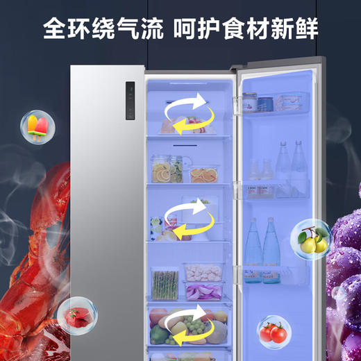 【年终燃购】三星（SAMSUNG）516L对开双门超薄冰箱全环绕循环家用制冰风冷无霜净味除菌月光银RS52B3000M9/SC 赠送天禧保温壶 商品图3