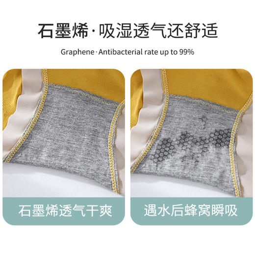 【裸感舒适 不卷边 不夹臀】高腰收腹内裤女 无缝透气薄款 女士塑身束腰提臀内裤 商品图3