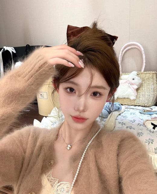 梵克雅宝2024限量拼色镭射带钻四叶草项链（XTY） 商品图0