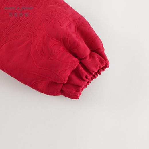 【新中式】马克珍妮女童盘扣暗纹提花连衣裙宝宝冬装新年款241106 商品图4