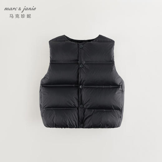 【校服神器】马克珍妮男女童户外超轻保暖无缝羽绒马甲冬装241825 商品图3