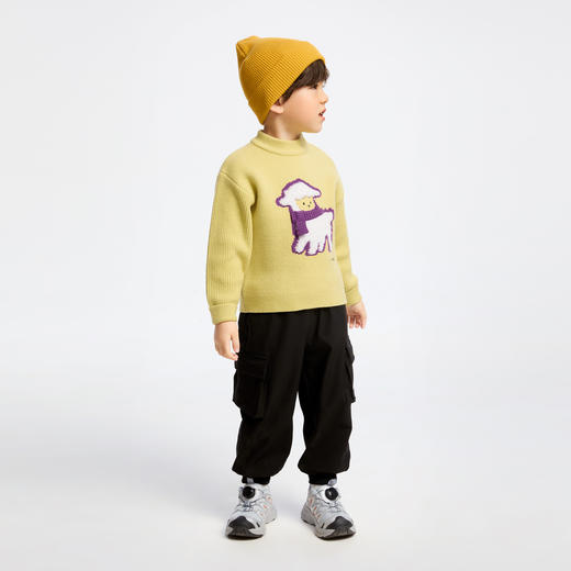 男童软萌提花毛衣冬季新款安奈儿童装实体店同款XB444640 商品图3