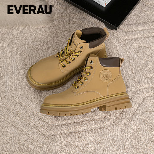 EVERAU人脚一双的升级5色版大黄靴YYDS户外工装风男女同款雪地靴EA4037 商品图1