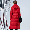 EITIE爱特爱冬季新款连帽百搭纯色女中长款羽绒服7611318 商品缩略图5