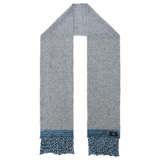 SELFWHO羊毛混纺*灰色流苏针织围巾女2024秋冬新款保暖围脖 商品图3