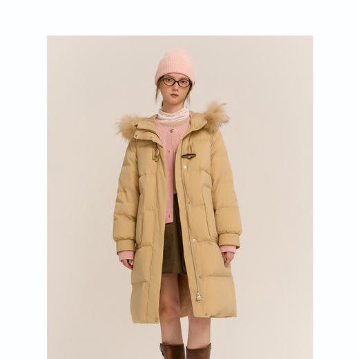 TeenieWeenie小熊简约连帽羽绒服女冬季羽绒服TTJD24OT05Z 商品图0