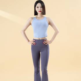 跃牌【瑜堂系列】新款4D一体式防震紧身瑜伽背心JYMB020