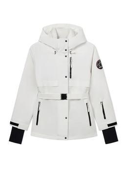 法国AIGLE女棉服粉白色AP876