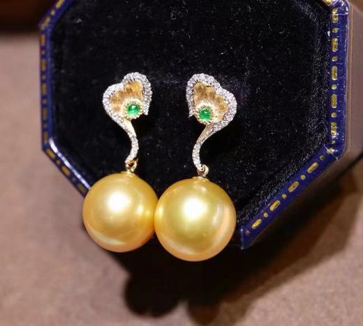 10-11mm金珠耳钉 商品图2