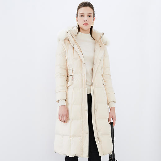 EITIE爱特爱冬季新款连帽加厚保暖羽绒服女中长款7611317 商品图3