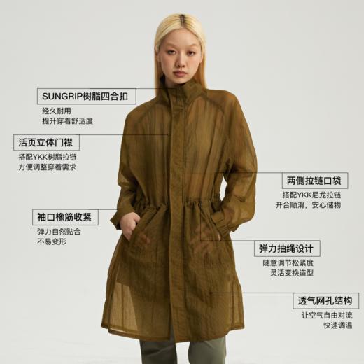 oneup透视风衣 商品图2