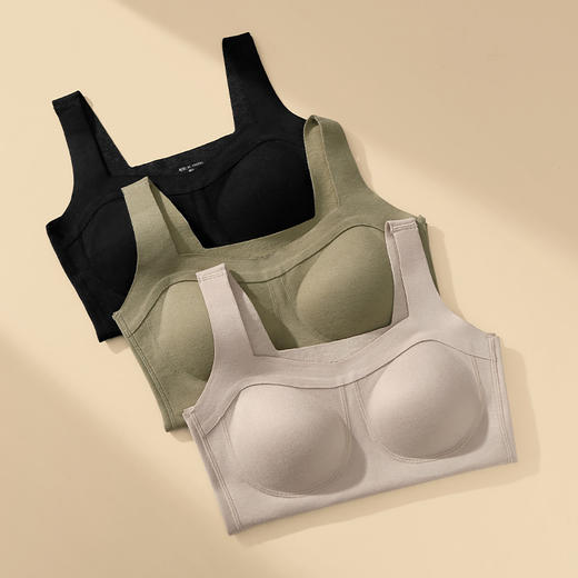 芬腾保暖背心女士带胸垫内衣舒纯色文胸秋冬一体式内搭吊带打底衫 商品图2