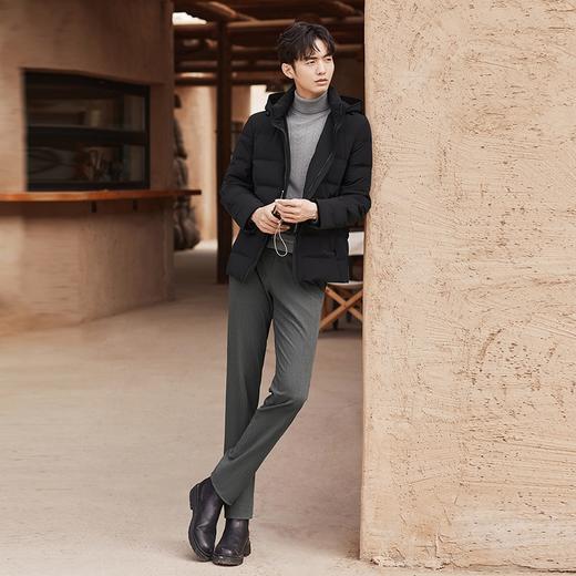 【白鸭绒】柒牌可卸连帽羽绒服男冬季新款休闲百搭保暖防寒厚外套	127E70620 商品图3