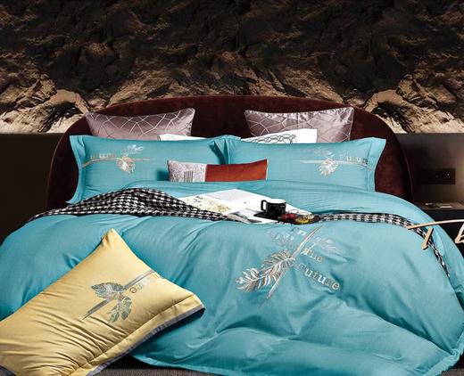 100s铂金全棉加厚磨毛刺绣四件套G117900051 商品图5