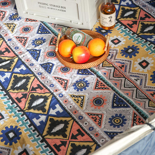 徽羚羊  春防布复古风双层野餐垫  200*200CM  HLY-YCD-22099 商品图3