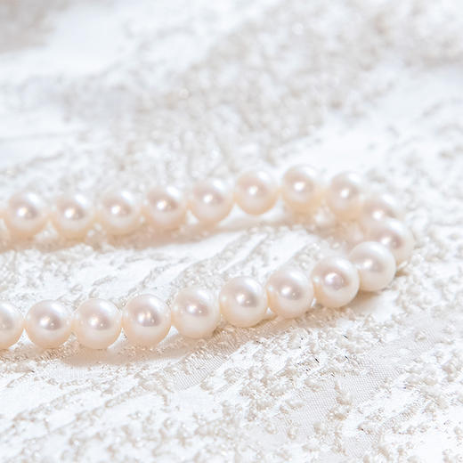 Miss G&E强光正圆天然淡水珍珠项链10-11mm锁骨链时尚款女生送礼节日礼品 商品图4