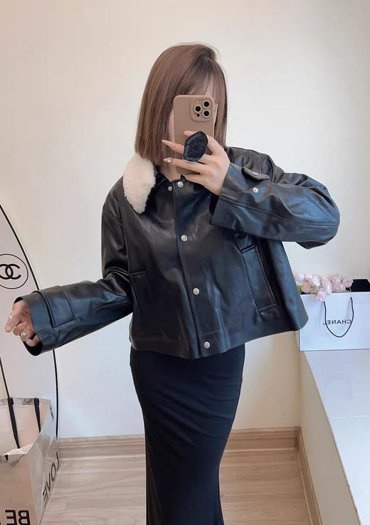 922-1 极限亏清 无退换‼️圆正百分百 MC 钟楚曦 皮衣 商品图8