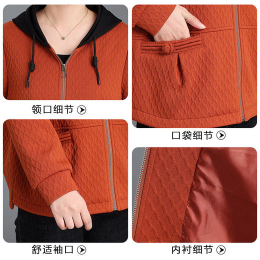 【春秋外套洋气】秋季新款 中年休闲宽松风衣 中老年人秋装上衣服 商品图3