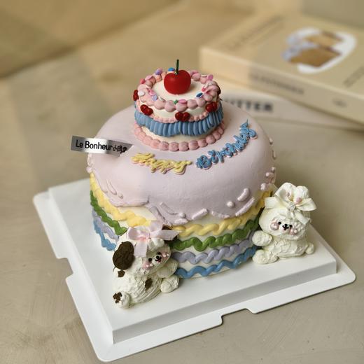 ins小动物庆生 奶油蛋糕 商品图1