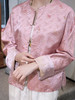盛唐牡丹 |藕粉色祥云纹宋锦外套 商品缩略图3