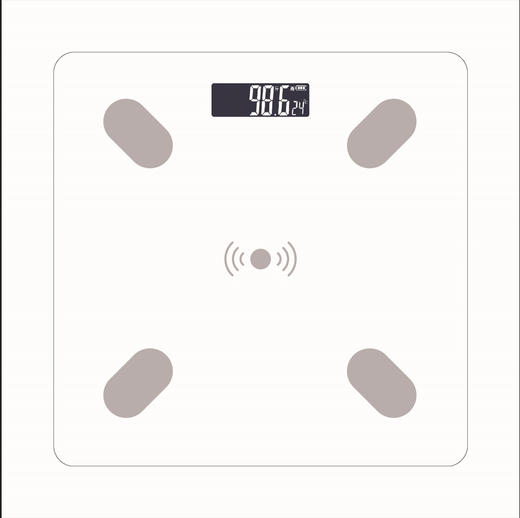 【从“心”开始，改变由内而外~】体脂称 蓝牙APP智能称 人体秤体重秤USB充电体脂称-QQ 商品图5