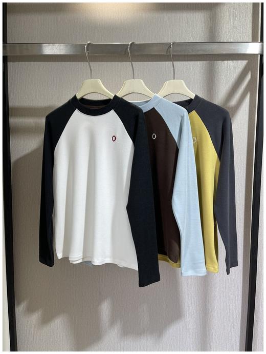 素R安高若纯元。最新拼色长袖T恤 商品图2