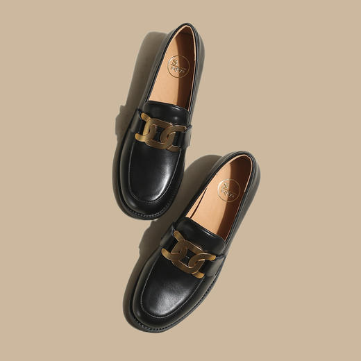 品质好货 | Safiya/索菲娅2024春秋英伦平底乐福鞋 SF43112729 商品图3