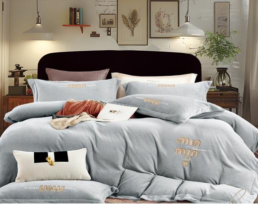 A类婴儿绒刺绣保暖四件套G117900048 商品图3