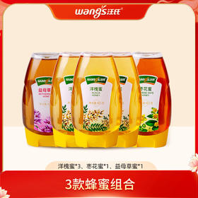 汪氏天然洋槐蜜品牌健康食用液态秦岭深山槐花蜜清甜美味蜂蜜465g