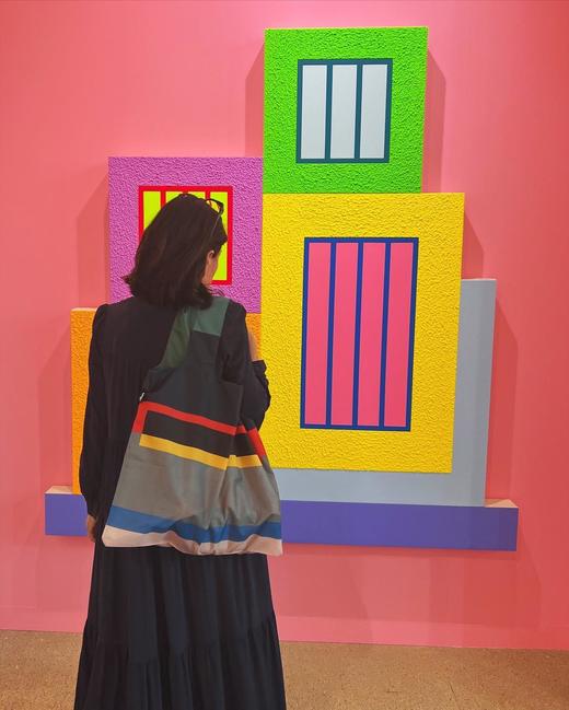 德国LOQI 博物馆系列   时尚艺术环保万用袋 折叠大容量单肩手提购物袋承重40斤防泼水 商品图3