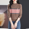 CC-103-79008羊毛针织毛衣女秋冬新款宽松半高领港风宽松洋气上衣批发 商品缩略图0