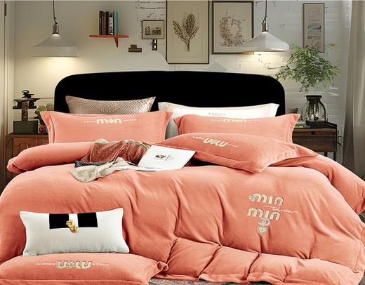 A类婴儿绒刺绣保暖四件套G117900048 商品图2