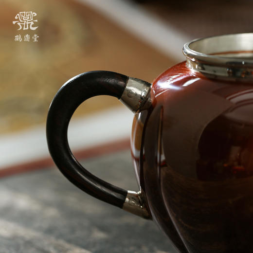 鹤鼎堂银壶于飞系列安行急须镜面（铜包银）（缺货） 商品图4