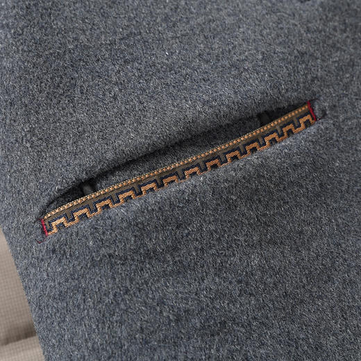 【可拆卸羽绒内胆】【绵羊毛】【新款DXS】大依优型大码中长款翻领羊毛呢大衣外套商务夹克男宽松加肥加大码上衣胖子正装休闲 商品图4