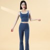 跃牌【瑜堂系列】新款蜜桃弧线一体式固定撞色瑜伽背心 JYMB023 商品缩略图2