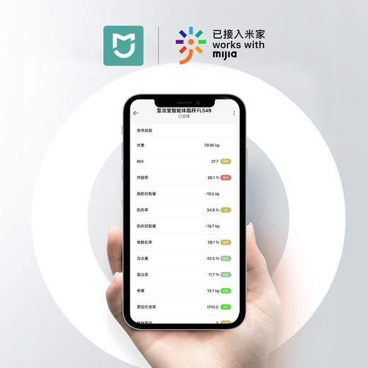 【知我轻重，懂我品味~】体重秤家用智能体脂秤 小型称重电子秤 人体充电款米家测脂肪秤-QA 商品图2