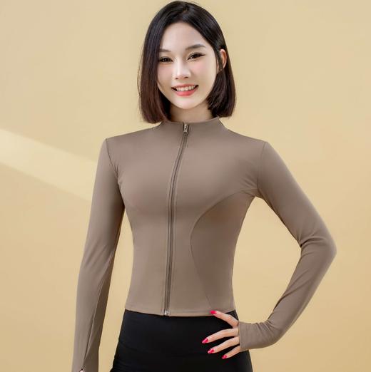 跃牌【瑜堂系列】高弹立领修身健身服显瘦瑜伽上衣运动外套MTWT01 商品图3