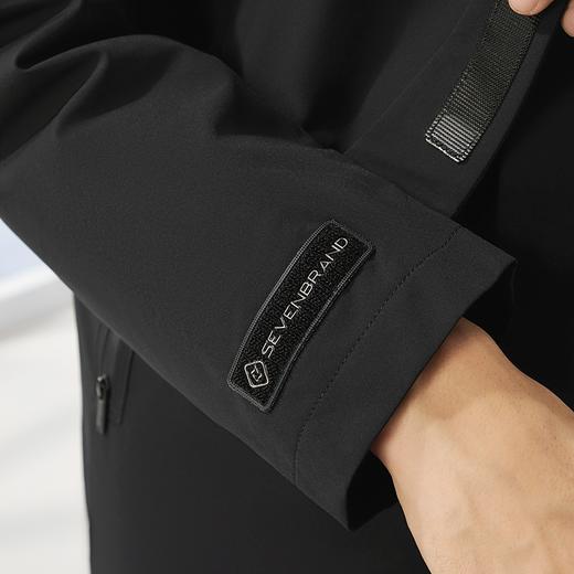 【拒水羽绒】柒牌可卸连帽羽绒服男士冬季新品通勤保暖防寒厚外套	127E70810 商品图2