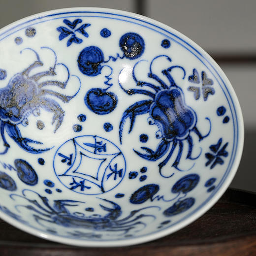 溪兰仰元-杯里有钱纹斗笠杯 商品图3