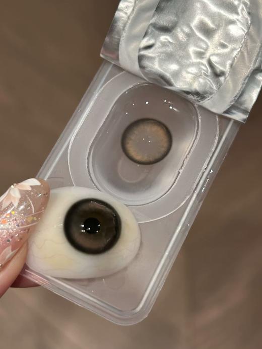 Ginomii旗下 ·顽皮榛果&情绪黑咖 14.2mm白狮参考着色中大直径｜半年抛  2片 商品图2