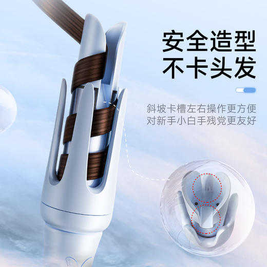 敏煌32MM！全自动卷发棒升级双斜坡旋转防烫多功能大卷水波纹波浪卷 商品图1