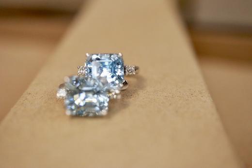 3.24克拉海蓝宝耳扣 商品图0