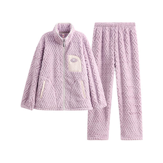 芬腾【范丞丞同款】情侣睡衣珊瑚绒秋冬加厚女士套装大码家居服男 商品图4