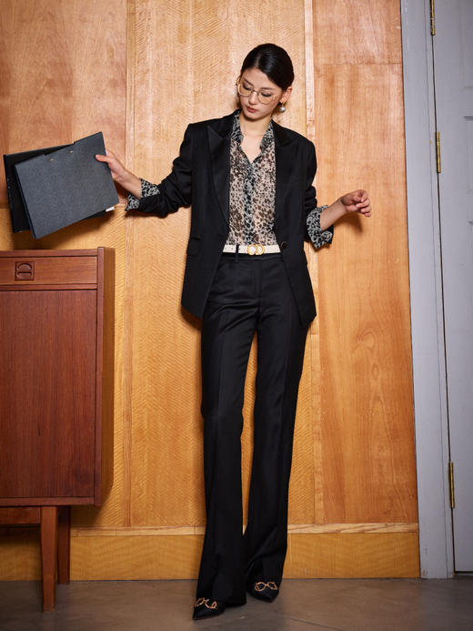 J204A4661A 颈袖添香高端品牌秋冬季新款OL气质职业装时尚正装小西装裤套装女 商品图3