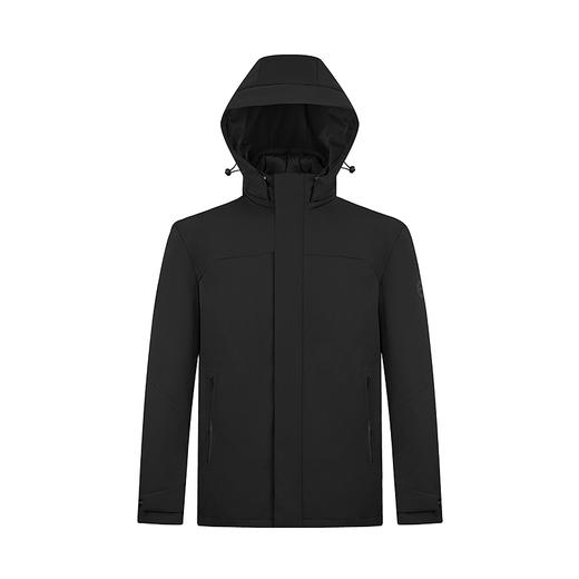 【拒水羽绒】柒牌可卸连帽羽绒服男士冬季新品通勤保暖防寒厚外套	127E70810 商品图4