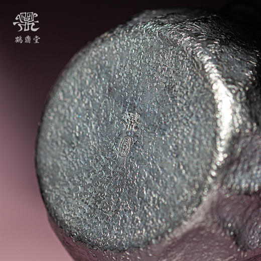 鹤鼎堂银壶于野系列天作石纹肌理急须（灰青）（缺货） 商品图3