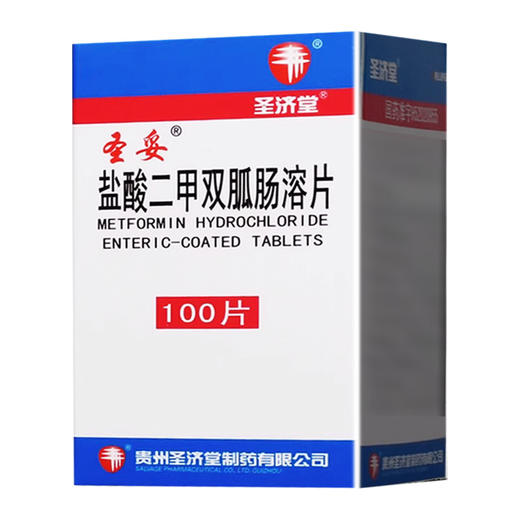 盐酸二甲双胍肠溶片【0.25g*100片】贵州圣济堂 商品图3