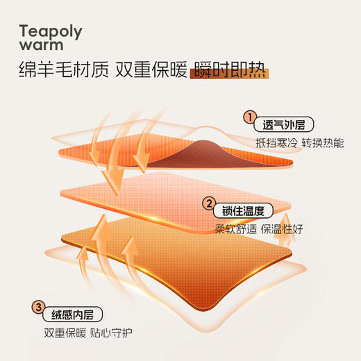 【秋冬新品】洁丽雅女士蚕丝羊毛保暖内衣舒适亲肤加绒加厚套装女 商品图3