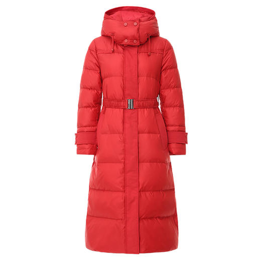 EITIE爱特爱冬季新款连帽百搭纯色女中长款羽绒服7611318 商品图12